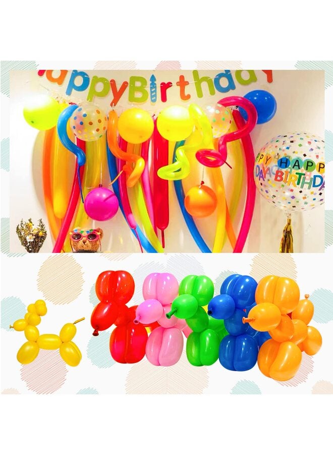 يُسلِّم 100 قطعة من البالونات الزرقاء الداكنة الطويلة الرفيعة المصنوعة من اللاتكس لبالونات الحيوانات، بالونات عالية الجودة للمبتدئين في صنع البالونات وديكورات حفلات الكرنفال - Image 3