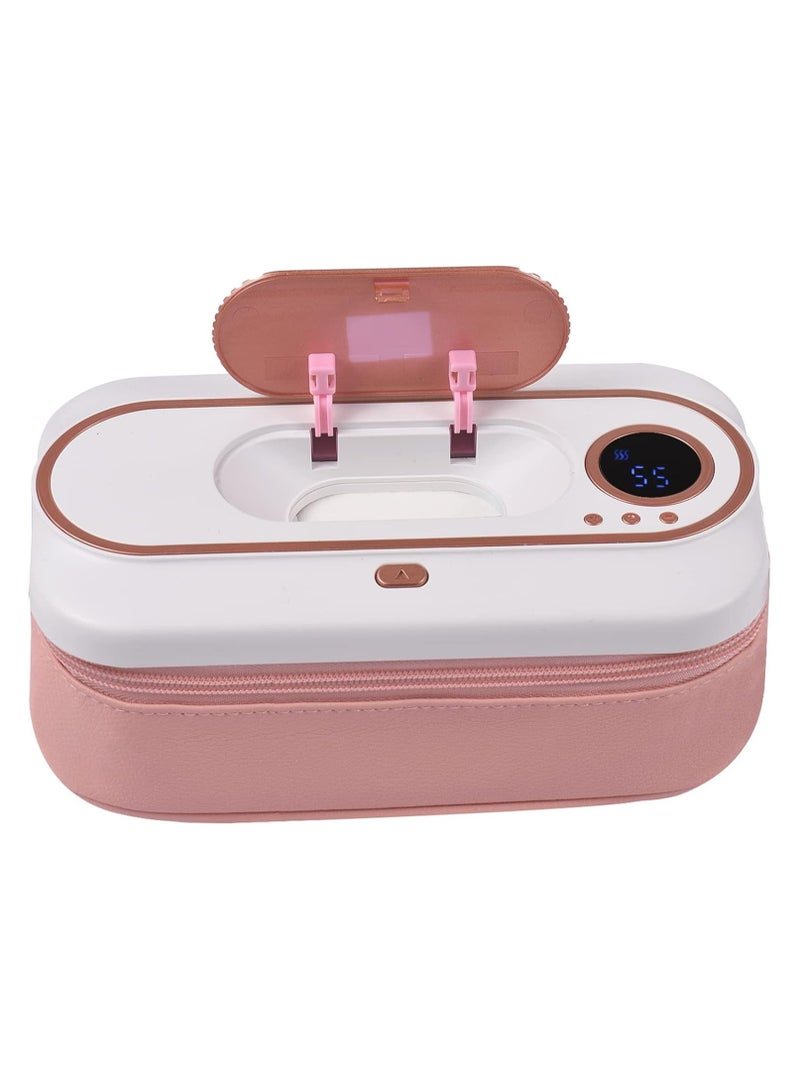 USB Rechargeable Baby Wipe Warmer Smart Temperature Controlu0026Wet Wipes Dispenser 2 Modes and 5000 mAh Battery Powered Large Capacity Design Portable Home Travel Camping Wet Wipe Heatin - Image 1