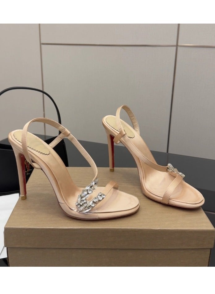 French Style Super Beautiful High-Heeled Sandals - Image 1