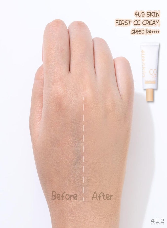 فور يو تو كريم 4u2 Skin First CC بعامل حماية من الشمس 50 (4 تان، عادي) - Image 2