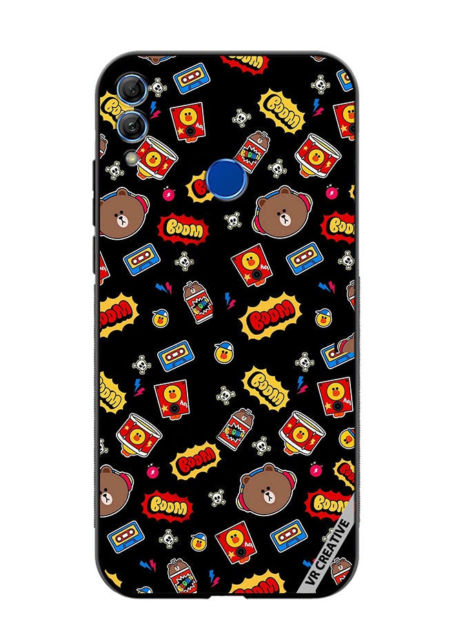 Protective Case Cover For Honor 10 Lite Boom Design Multicolour