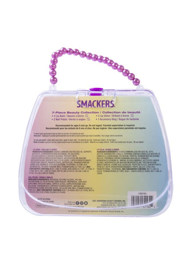 Lip Smacker Unicorn Nail Polish & Flavored Lip Balm Makeup Bag for Girls | Tote | Purse | Christmas Make Up Collection | Holiday Present | Gift for Kids Set of 7  - Image 3