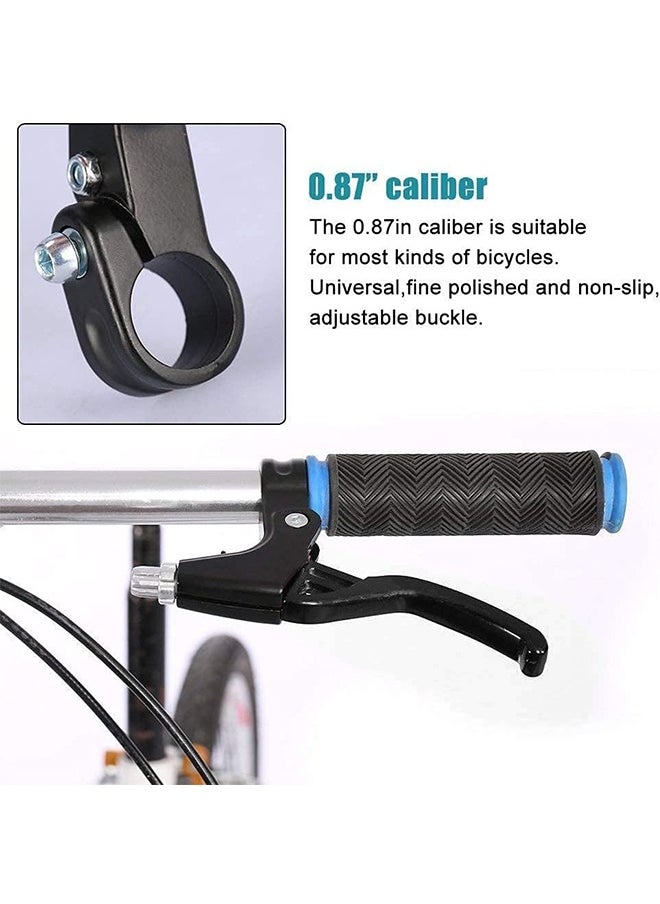 Lemon 1 Pair Bicycle Brake Levers Universal Full Aluminium Alloy Hand Brakes for MTB/BMX Mountain Road Bike Bicycles Brake Handle 2.2 cm Diameter (Black)  - Image 5