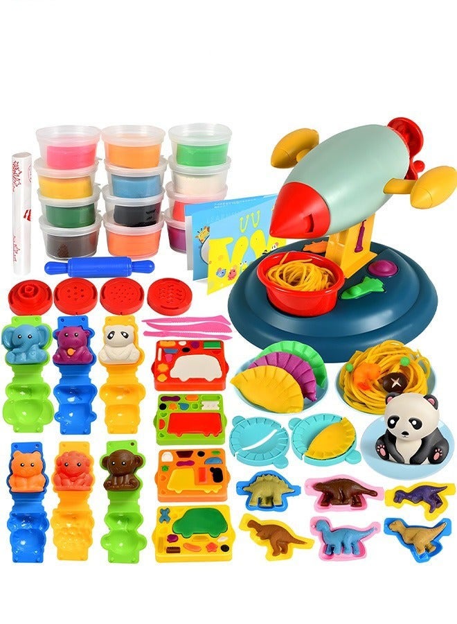 47 Piece Playdough Tool Set for Toddlers - Create Animals, Dinosaurs, and Noodles with Playdough Kit for Boys and Girls - Perfect Dough Birthday Gift for Kids