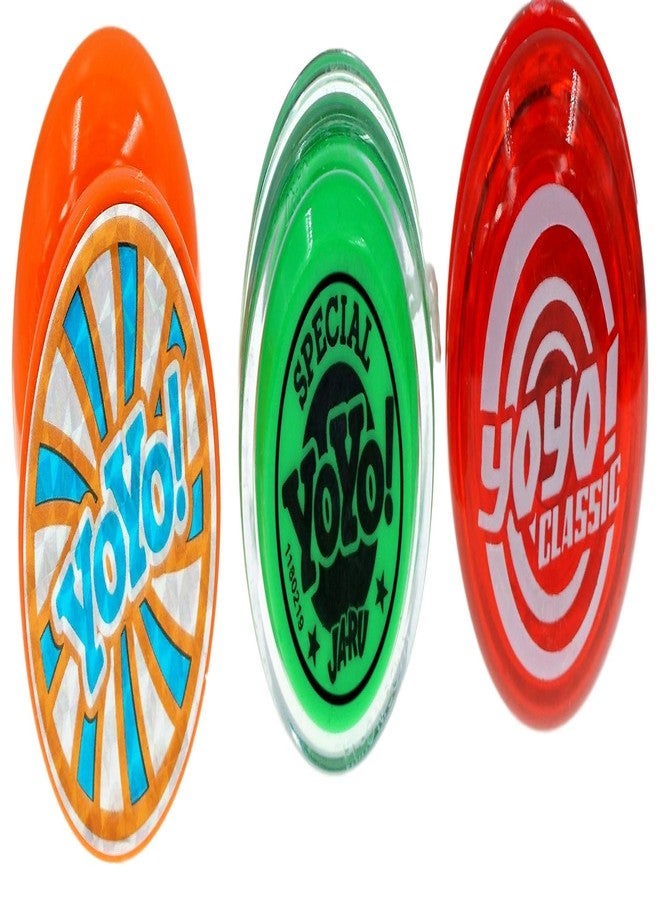 JA-RU Yoyo Professional Bundle Yo-Yos Set (1 Pack of 3) Quality Fun Fidget Toys for Kids and Adults Stoking Stuffers Filler Party Favors in Bulk 1991-1 - Image 2