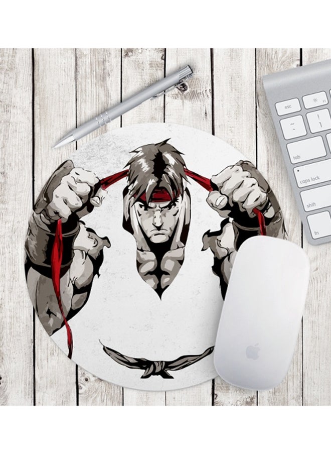 LOUD UNIVERSE Street Fighter Ryu Bandana Printed Mousepad  Anti Slip  - Image 1