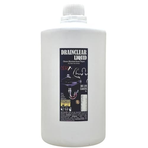 CERO® Drainclear Liquid - 1.45% WW Drain Cleaner for Clogged Drains, Sinks, and Pipes | Powerful & Effective Solution (1L Bottle) - Image 1