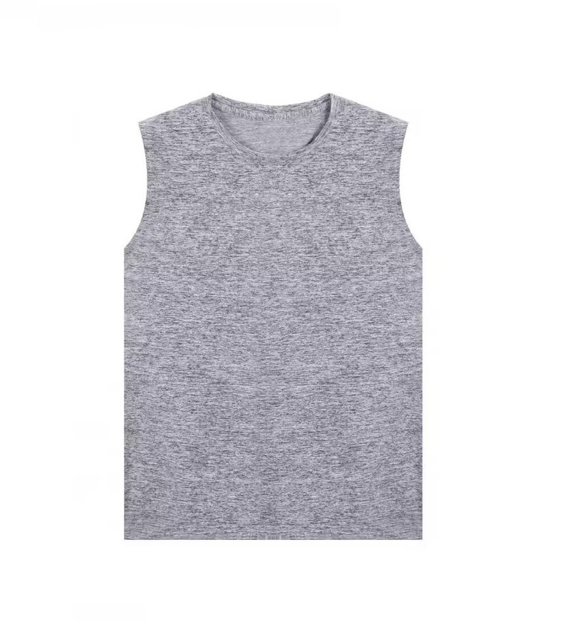 Thin Kidsren'S T-Shirt, Casual And Loose, Same Style For Men And Women, Pure Color Vest, Sleeveless, Lightweight Fiber-Feel Quick-Drying T-Shirt - Image 1