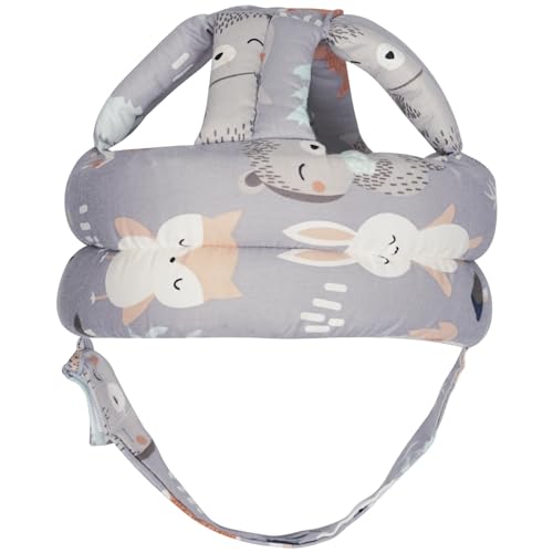 REFLYAWAY Baby Head Protector Baby Helmet for Crawling Walking, No Bumps Safety Head Adjustable Protective Cap for Walking, Playing (Fox) - Image 1