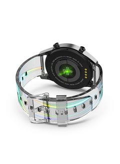Y&D No Gap Band Compatible for Samsung Galaxy Watch 5/4 40mm 44mm 5 Pro 45mm Band/Watch 4 Classic 42mm 46mm 20mm Transparent Replacement Silicone Wrist Strap  - Image 3