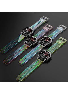 Y&D No Gap Band Compatible for Samsung Galaxy Watch 5/4 40mm 44mm 5 Pro 45mm Band/Watch 4 Classic 42mm 46mm 20mm Transparent Replacement Silicone Wrist Strap  - Image 5