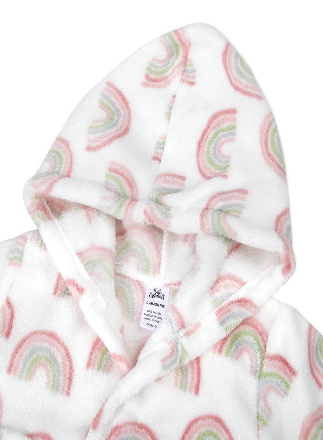 Baby Essentials Baby and Infant Bath Robe with Hood and Baby Beach Cover Up for Boys and Girls 0-9 Months (Radiant Rainbows) - Image 2