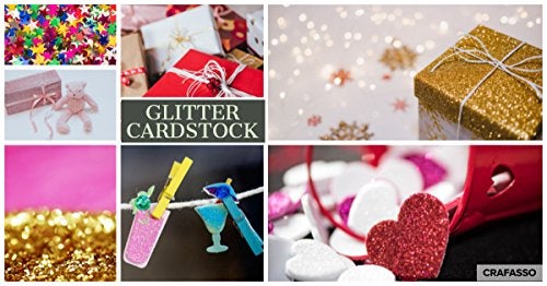 Crafasso 12" x 12" 300gms Heavy & Premium Glitter cardstock, 15 Sheets, Marine - Image 4