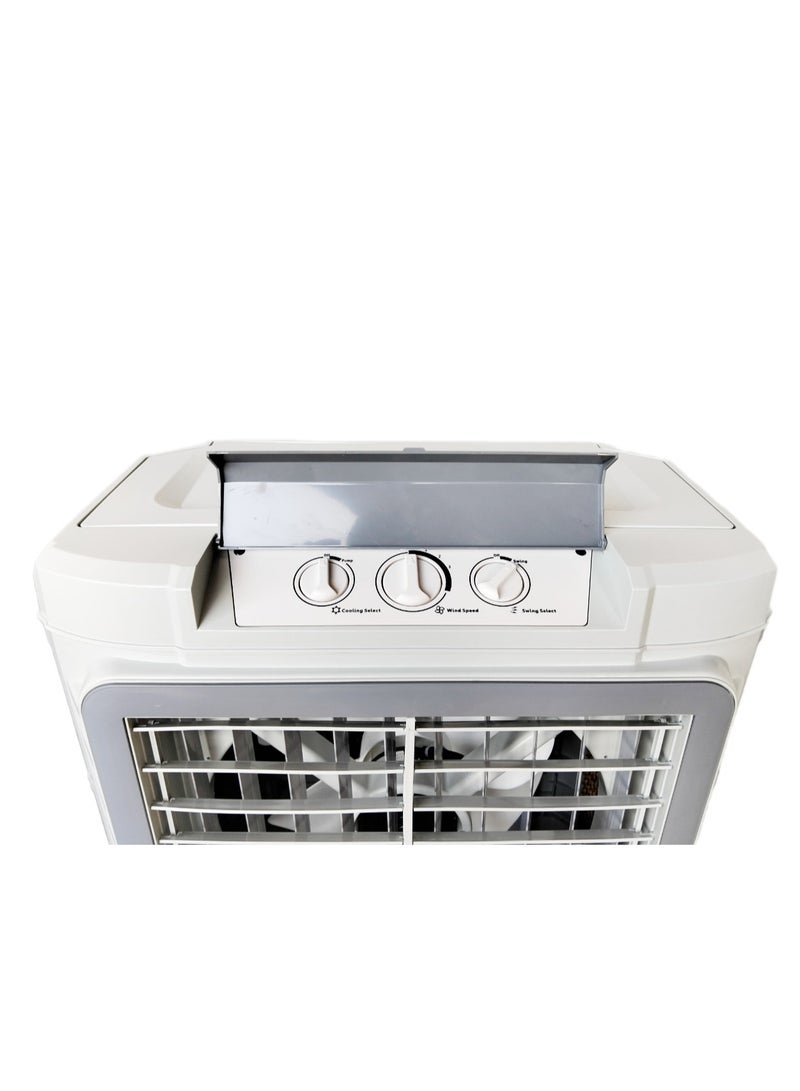 ميدياتيك مبرد هواء صحراوي ( هيرو ) 250 وات - 80 لتر , 3خزان ثلج , سرعات فلاتر مضاده للبكتيريا ,  MT-AC603" - Image 2