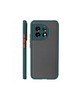 OnePlus 11 Back Cover Full Camera Protection  Raised Edges Super Soft-Touch Bumper Case for OnePlus 11 5G (Green)