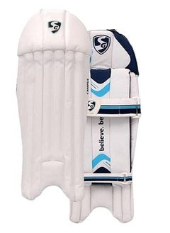 SG Campus Wicket Keeping Leg Guards, Junior | PVC | Shock absorption | Hook & Look | Cricket  - Image 1