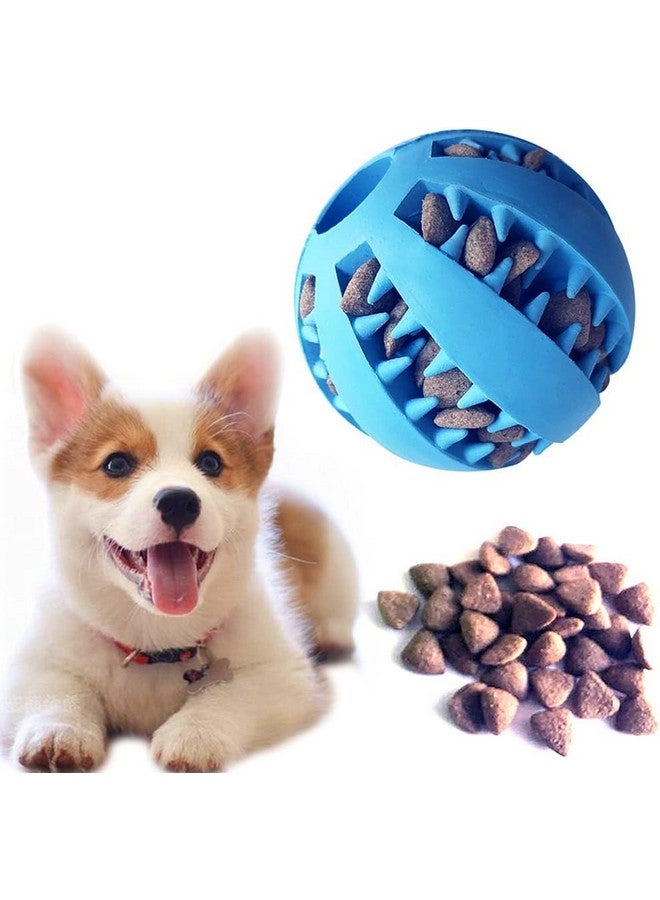 Dog Treat Toy Ball - 2.8 Inch Natural Rubber Dog Tooth Cleaning Toy, Interactive Bite Resistant Dog Toys (Pack Of 2) - Image 2