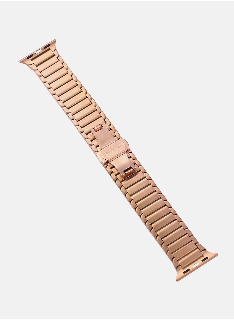 Haute Sauce Women's Ribbed Watch Strap - Antique Gold  - Image 4