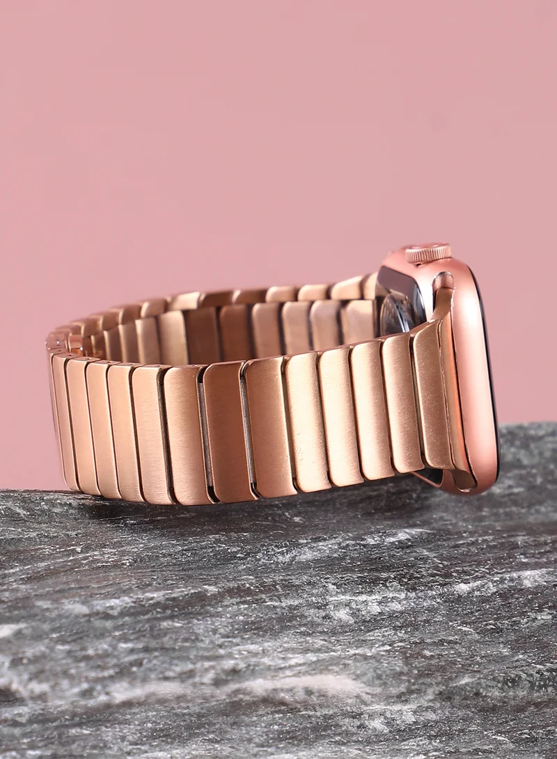 Haute Sauce Women's Ribbed Watch Strap - Antique Gold