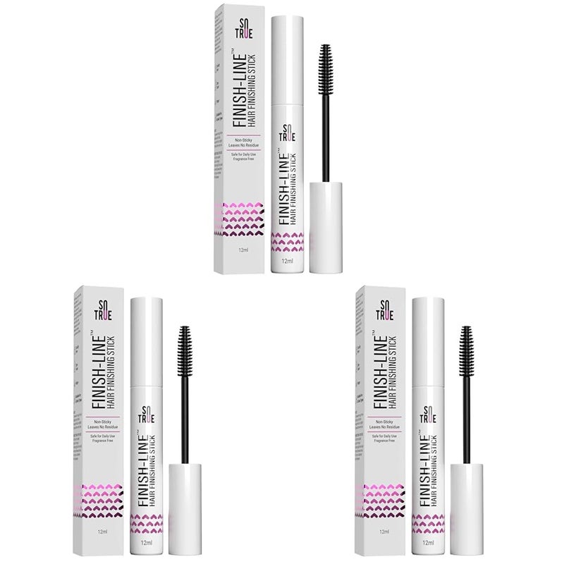‎SOTRUE Sotrue Finish Line Hair Finishing Stick For Women 12ml Anti Flyaway for Smooth NonGreasy and NonOily Look For all Hair Types Pack of 3