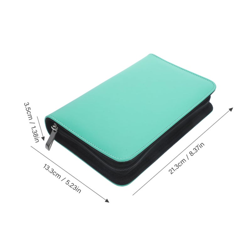 PU Leather Travel Pill Organizer with Zippered Pouches Multi Compartment Pharmacy Bag - Image 3