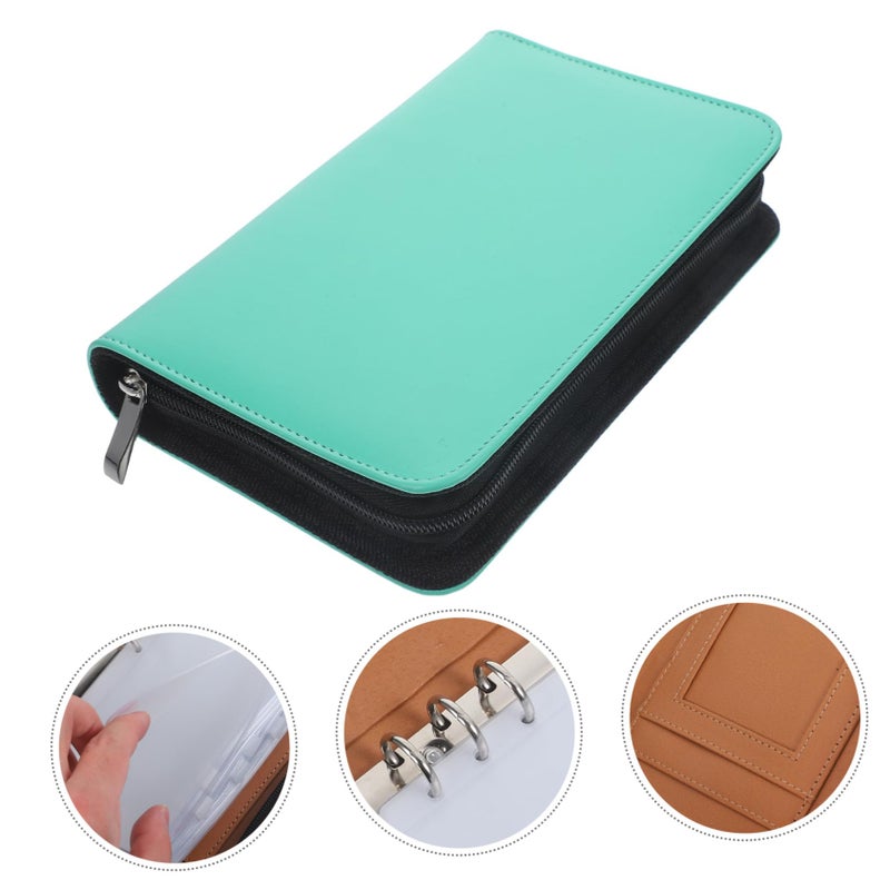 PU Leather Travel Pill Organizer with Zippered Pouches Multi Compartment Pharmacy Bag - Image 4