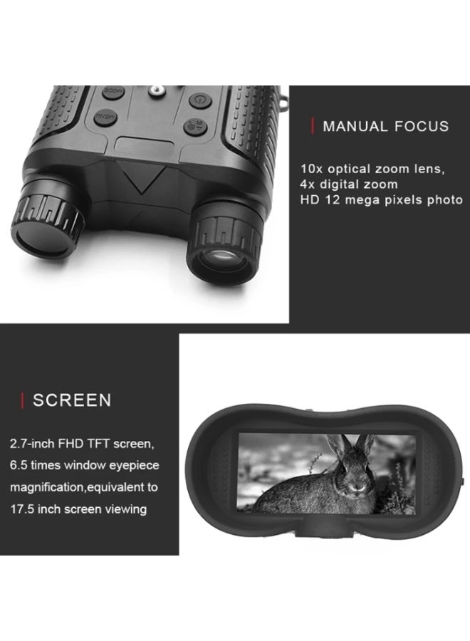 Head-Mounted Night Vision Device Binocular Digital 2.7 Inch Screen Outdoor Infrared Night Vision Telescope - NV8160 - Image 4