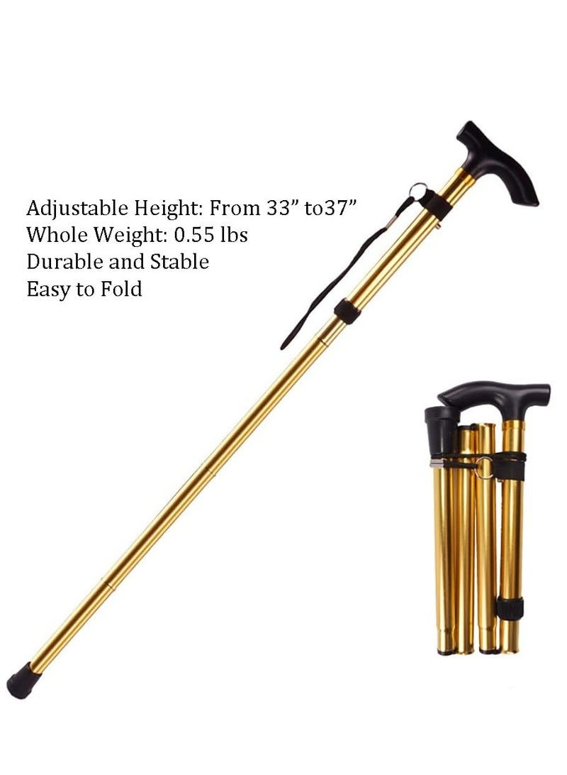 Oasisgalore Walking Cane for Women & Men，Folding Lightweight Sticks Adjustable Canes for Seniors & Adults  - Image 2