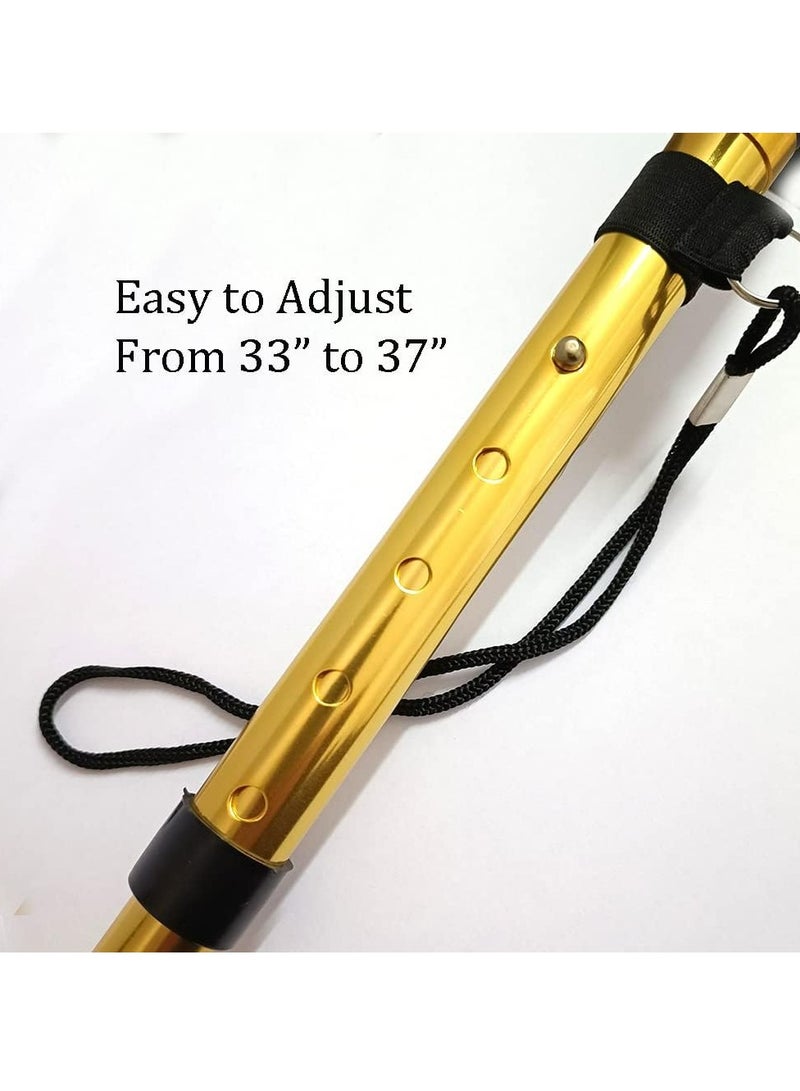Oasisgalore Walking Cane for Women & Men，Folding Lightweight Sticks Adjustable Canes for Seniors & Adults  - Image 4