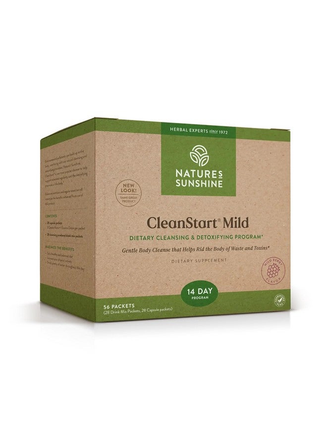 Nature's Sunshine CleanStart Mild, 56 Packets | Powerful Herbal Detox that Supports Natural, Everyday Cleansing of Waste from the Body - Image 1