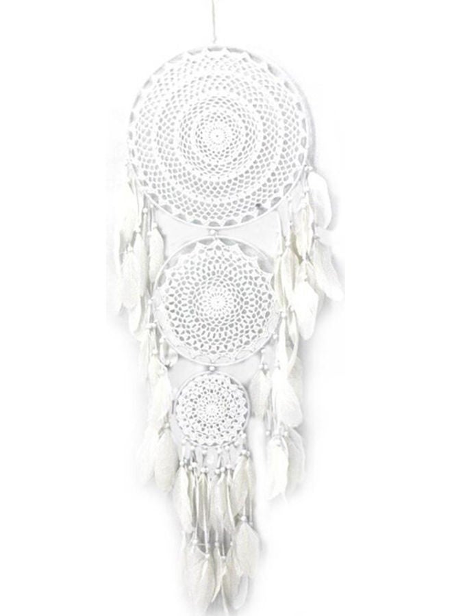 NIBEMINENT Handmade Dream Catcher White - Image 1