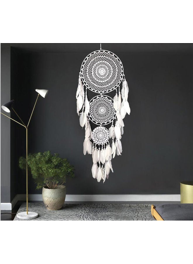 NIBEMINENT Handmade Dream Catcher White - Image 3