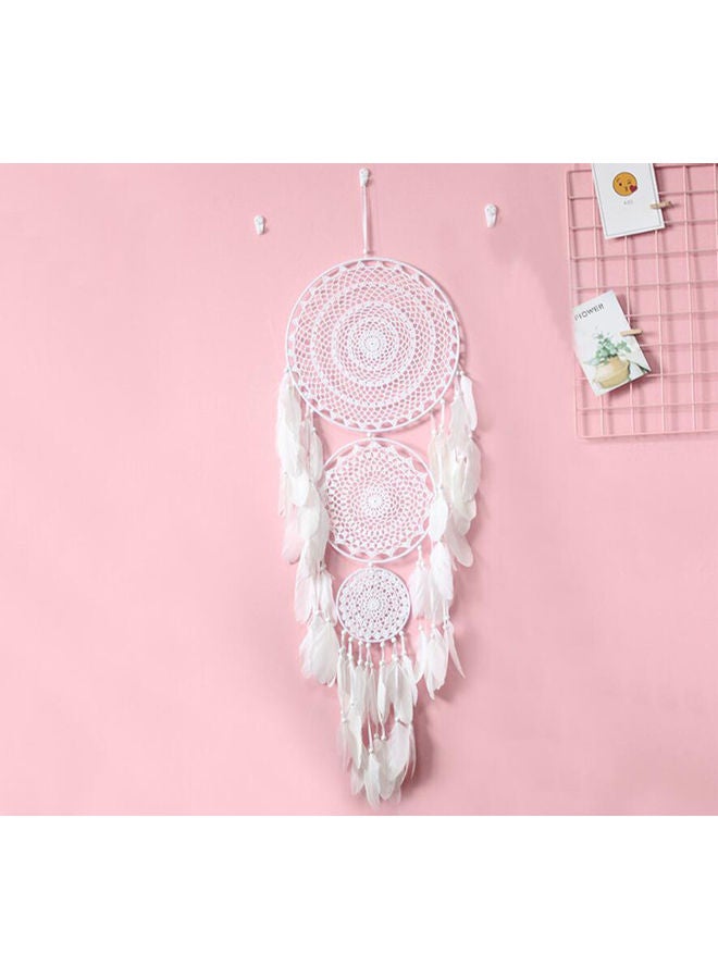 NIBEMINENT Handmade Dream Catcher White - Image 4