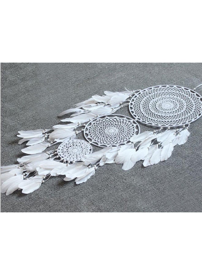 NIBEMINENT Handmade Dream Catcher White - Image 5