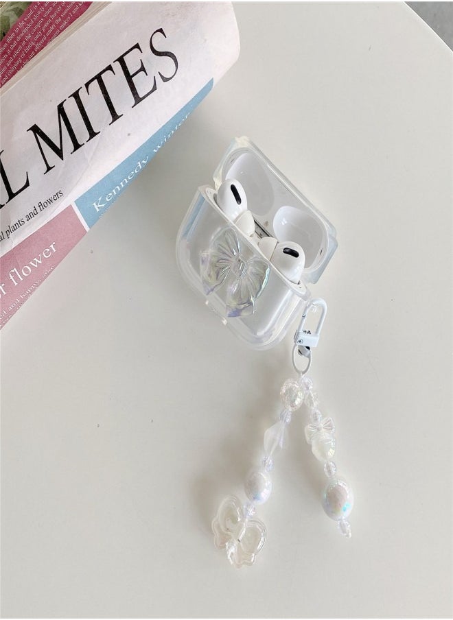Generic - Airpods 3 Case Cover, 2024 New Design, Airpods 3 Protective Case with Keychain, Soft TPU 3D Butterfly  Design Case for Apple AirPods 3 - Image 1
