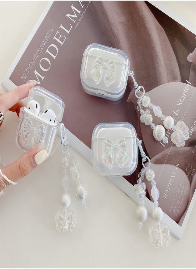 Generic - Airpods 3 Case Cover, 2024 New Design, Airpods 3 Protective Case with Keychain, Soft TPU 3D Butterfly  Design Case for Apple AirPods 3 - Image 1