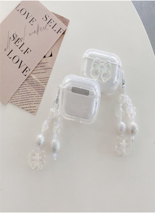 Generic - Airpods 3 Case Cover, 2024 New Design, Airpods 3 Protective Case with Keychain, Soft TPU 3D Butterfly  Design Case for Apple AirPods 3 - Image 1
