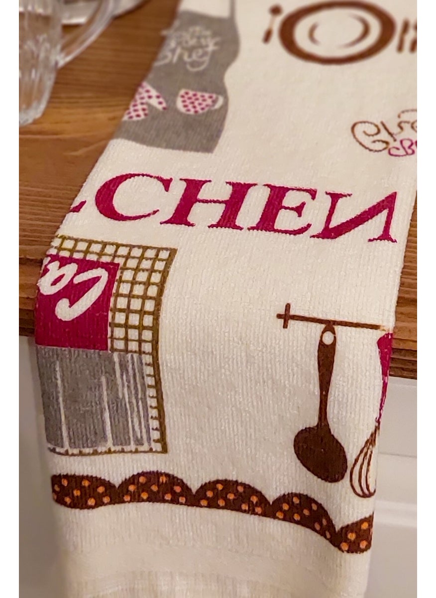 Cnr Garden Fringed Cotton Printed 100% Cotton 40X60 cm Hand Face Kitchen Towel Soft Patterned Water Absorbent Towel  - Image 3