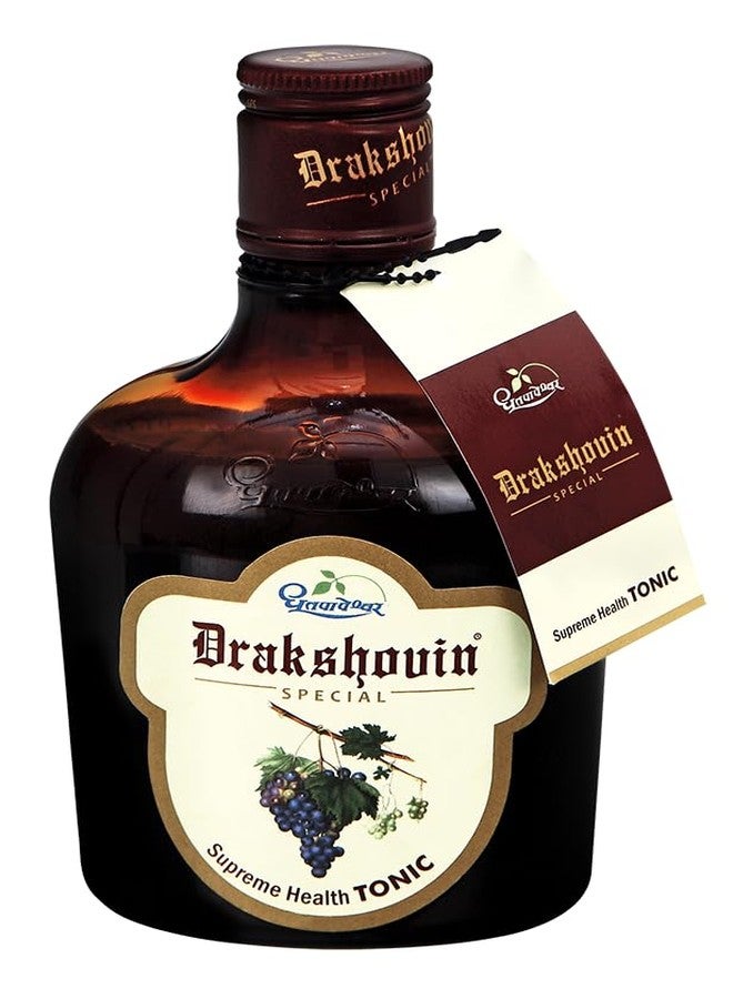 Dhootapapeshwar Drakshovin Special Syrup | Ayurvedic Herbal Tonic for Strength, Energy & Digestive Support | Promotes Appetite & Wellness | 330 ML