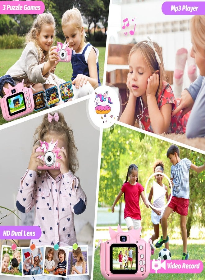 Cimizi Upgrade Kids Camera for Boys Girls, Toddler Digital Selfie Camera with Cute Protective Cover and 32G SD Card, Christmas Birthday Gifts Toys for 3 4 5 6 7 8 9 10 11 12 Years Old Little Girls and Boys - Image 5