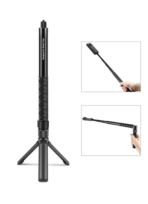Insta360 X3 X4 Go-Pro DJI Rotary Handle Desktop Tripod Stand 110cm Selfie Stick Monopod - Extendable, Rotatable Anti Slip Grip Tripod