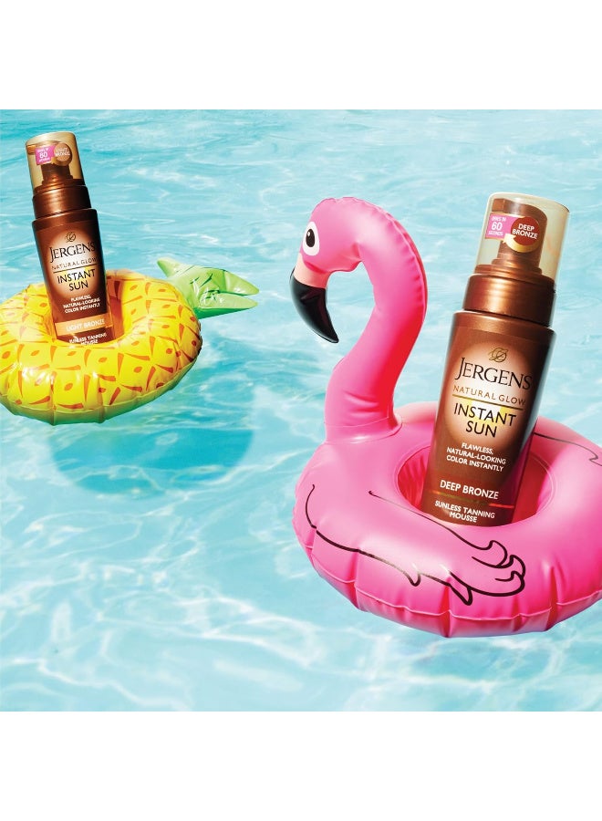 جرجنز موس فوري للجسم ناتشورال جلو، مستحضر تسمير ذاتي للسمرة البرونزية الفاتحة، تسمير الجسم بدون شمس، تان مزيف للبشرة الفاتحة إلى المتوسطة من جيرجينز، 177 مل - Image 5