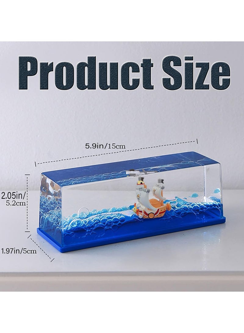 general Unsinkable Ship Anime Bottle Box Pirate Ship, Cruise Ship Drift Bottle Unsinkable Model Decoration, Table Ornament, Gift for Boys and Girls Fans - Image 5