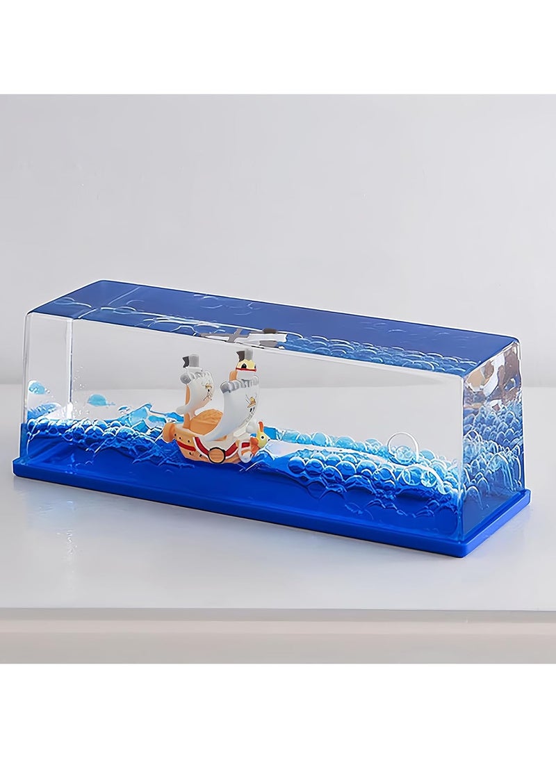 general Unsinkable Ship Anime Bottle Box Pirate Ship, Cruise Ship Drift Bottle Unsinkable Model Decoration, Table Ornament, Gift for Boys and Girls Fans - Image 1