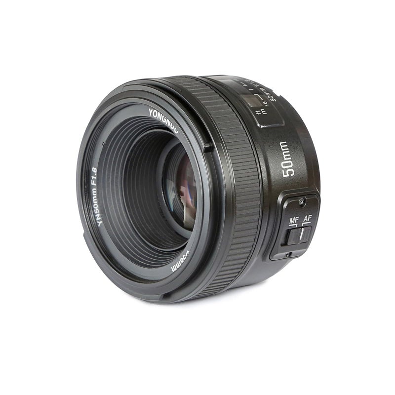 YONGNUO عدسة يونغنو YN50mm F1.8N القياسية، فتحة كبيرة، تركيز تلقائي يدوي AF MF لكاميرات نيكون DSLR - Image 1