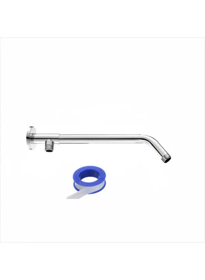 Chrome Shower Arm 11 81 Inch Adjustable Height Heavy Duty Extendable Easy Install - Image 1
