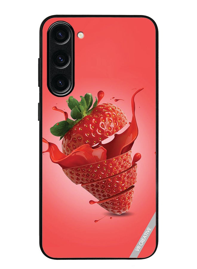 VR CREATIVE Protective Case Cover For Samsung Galaxy S24 Plus Strawberry Design Multicolour - Image 1