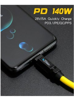 Excefore Short USB C to USB C Cable 20cm/ 7.8inch, 140W Short USB C Charger Cable, 20Gbps PD3.1 Type C Cable, with LED Indicators, Support 8K@60Hz for Thunderbolt 3, MacBook Pro, External SSD  - Image 4