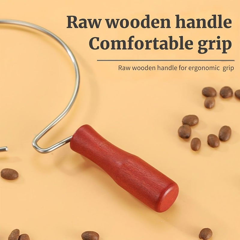 Reusable Flannel Coffee Filter Bag Small Size with Wooden Handle for Tea Milk - Image 4