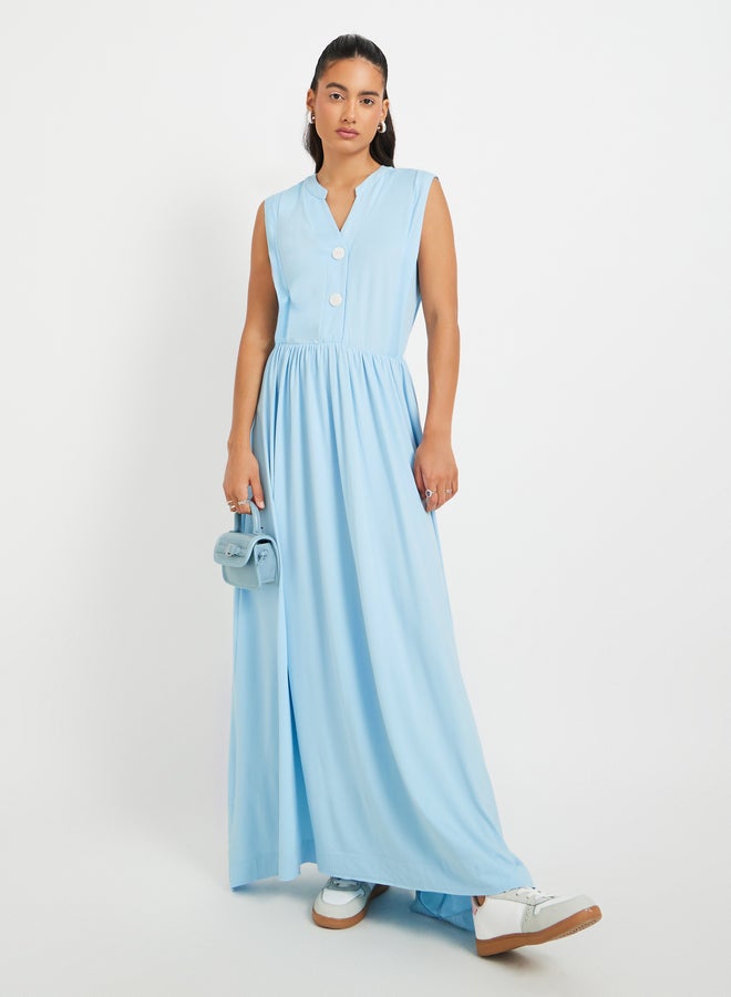 تايك تو فستان ماكسي بأزرار أمامية - Image 2